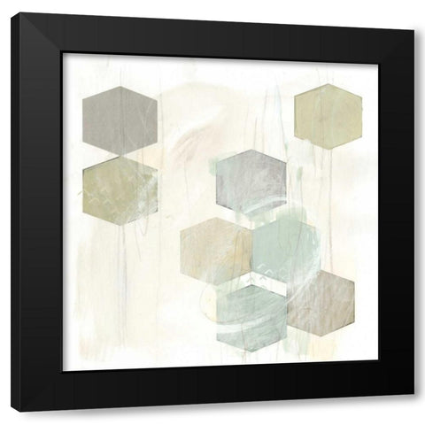 Honeycomb Reaction IV Black Modern Wood Framed Art Print with Double Matting by Vess, June Erica