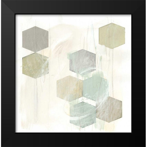 Honeycomb Reaction IV Black Modern Wood Framed Art Print by Vess, June Erica