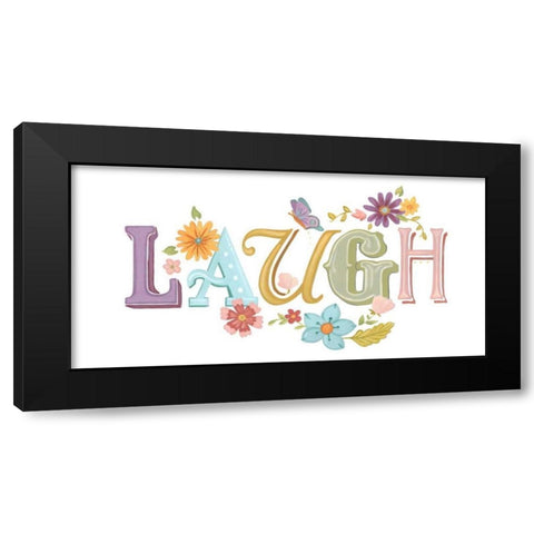 Beautiful Words III Black Modern Wood Framed Art Print with Double Matting by Vess, June Erica