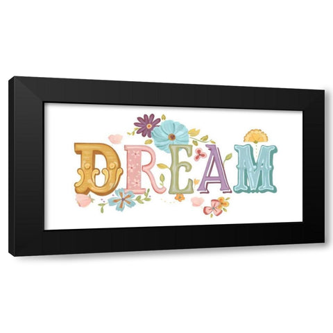 Beautiful Words IV Black Modern Wood Framed Art Print by Vess, June Erica