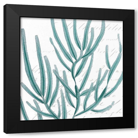 Aqua Marine I Black Modern Wood Framed Art Print with Double Matting by Hambly, Anna