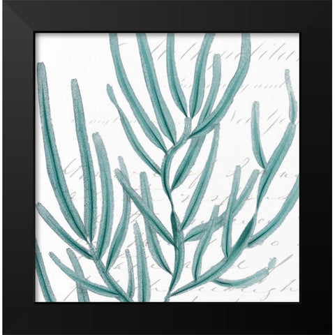 Aqua Marine I Black Modern Wood Framed Art Print by Hambly, Anna