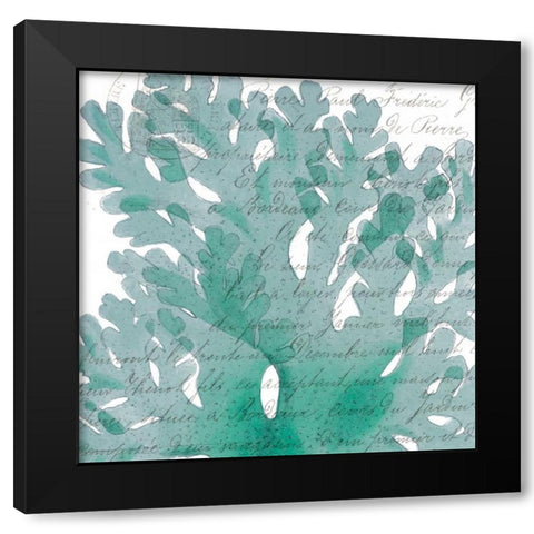 Aqua Marine III Black Modern Wood Framed Art Print with Double Matting by Hambly, Anna