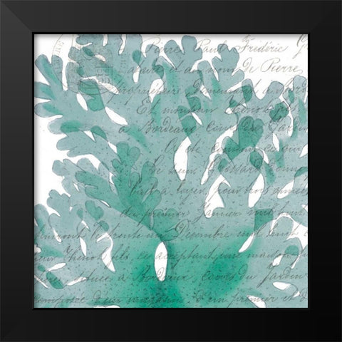 Aqua Marine III Black Modern Wood Framed Art Print by Hambly, Anna