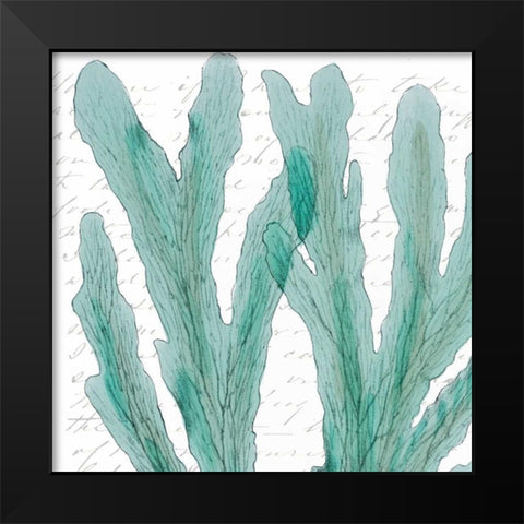 Aqua Marine IV Black Modern Wood Framed Art Print by Hambly, Anna
