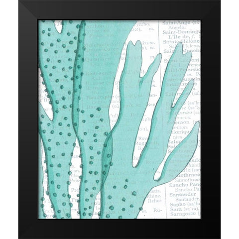 Aqua Marine V Black Modern Wood Framed Art Print by Hambly, Anna