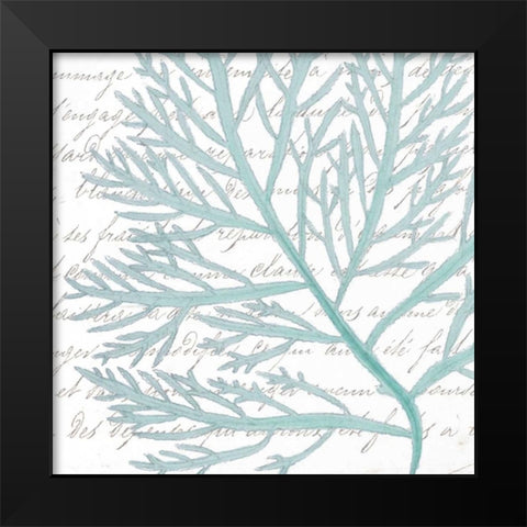 Aqua Marine VI Black Modern Wood Framed Art Print by Hambly, Anna