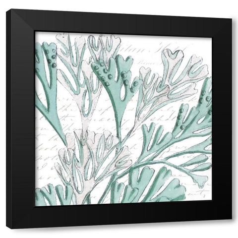 Aqua Marine VII Black Modern Wood Framed Art Print by Hambly, Anna