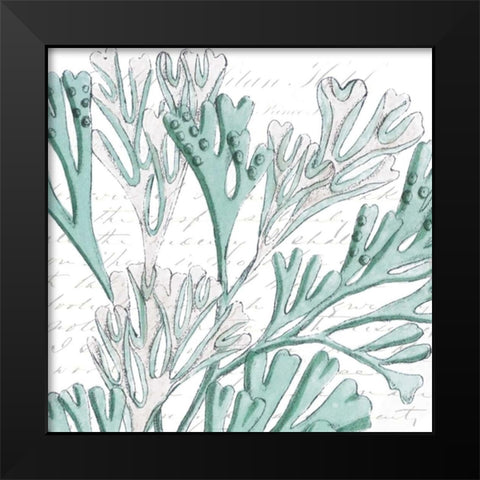 Aqua Marine VII Black Modern Wood Framed Art Print by Hambly, Anna