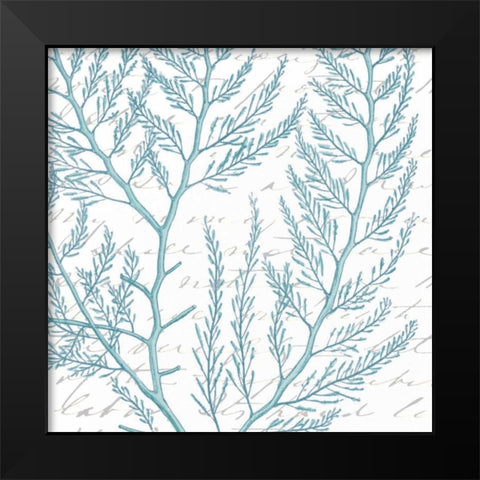 Aqua Marine VIII Black Modern Wood Framed Art Print by Hambly, Anna