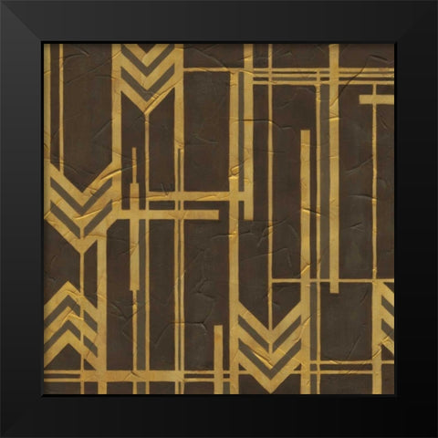 Gilded Deco II Black Modern Wood Framed Art Print by Vess, June Erica