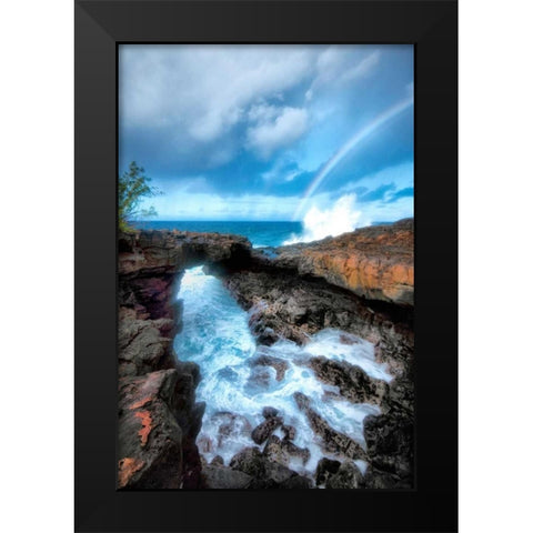 Arch Rock II Black Modern Wood Framed Art Print by Head, Danny