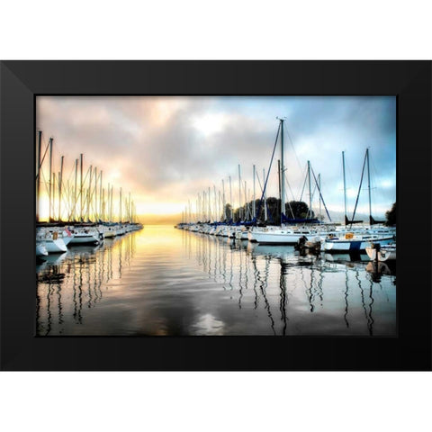 Sleeping Marina Black Modern Wood Framed Art Print by Head, Danny