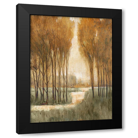 Custom Golden Forest I (ASH) Black Modern Wood Framed Art Print with Double Matting by OToole, Tim