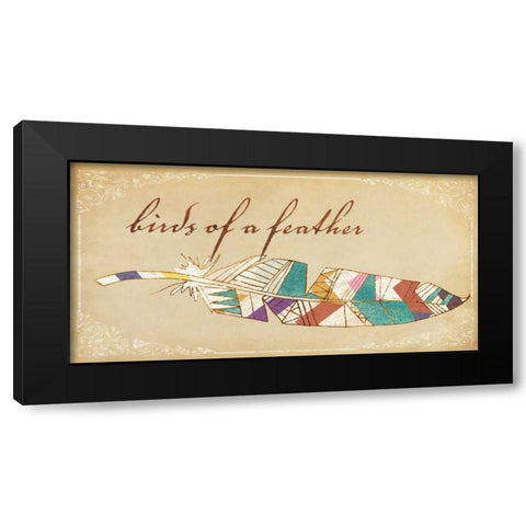 Birds of a Feather I Black Modern Wood Framed Art Print by Fagalde, Jarman