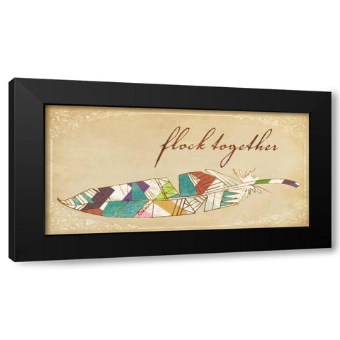 Birds of a Feather II Black Modern Wood Framed Art Print with Double Matting by Fagalde, Jarman