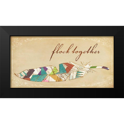 Birds of a Feather II Black Modern Wood Framed Art Print by Fagalde, Jarman