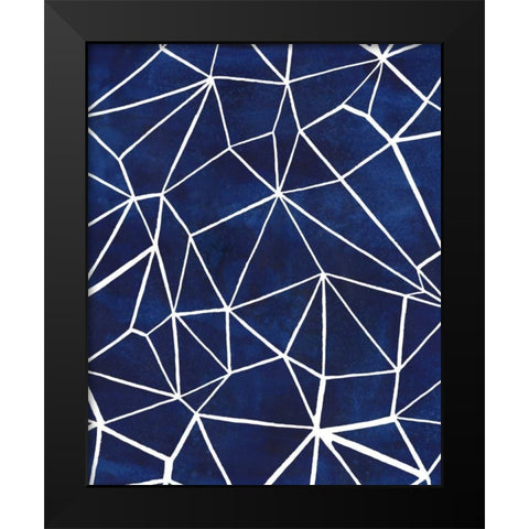 Indigo Pattern III Black Modern Wood Framed Art Print by Popp, Grace