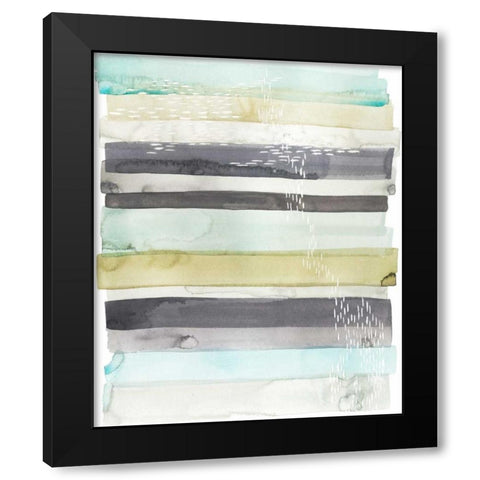 Wavelet I Black Modern Wood Framed Art Print with Double Matting by Popp, Grace