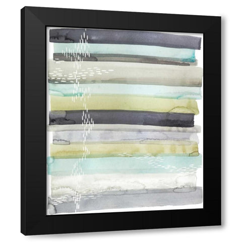 Wavelet II Black Modern Wood Framed Art Print with Double Matting by Popp, Grace