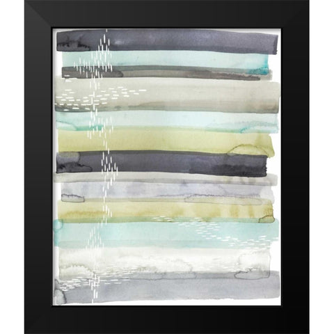 Wavelet II Black Modern Wood Framed Art Print by Popp, Grace