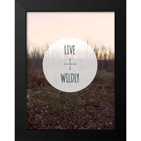 Centered Sentiment I Black Modern Wood Framed Art Print by Fagalde, Jarman