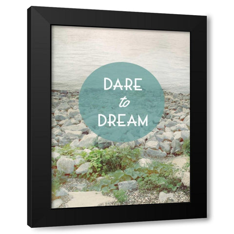 Centered Sentiment II Black Modern Wood Framed Art Print with Double Matting by Fagalde, Jarman