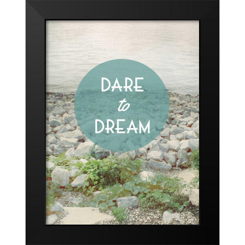 Centered Sentiment II Black Modern Wood Framed Art Print by Fagalde, Jarman