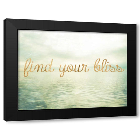 Water Bliss I Black Modern Wood Framed Art Print with Double Matting by Quintero, Sonja