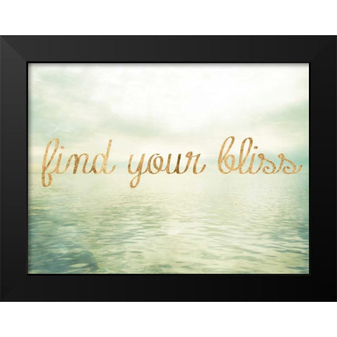 Water Bliss I Black Modern Wood Framed Art Print by Quintero, Sonja