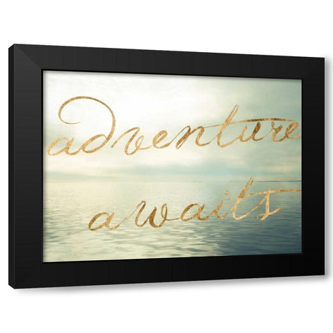 Water Bliss II Black Modern Wood Framed Art Print with Double Matting by Quintero, Sonja