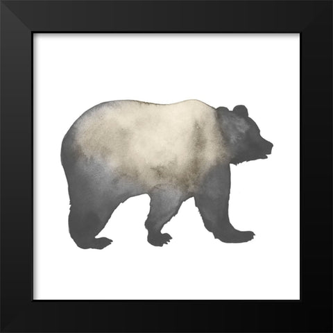 Sepia Animal Silhouette I Black Modern Wood Framed Art Print by Popp, Grace