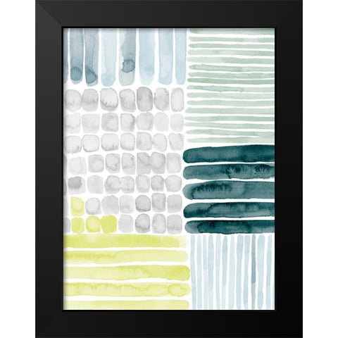 Aerial Abstract II Black Modern Wood Framed Art Print by Popp, Grace