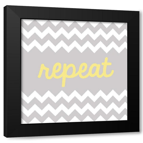 Repeat Black Modern Wood Framed Art Print by Hambly, Anna