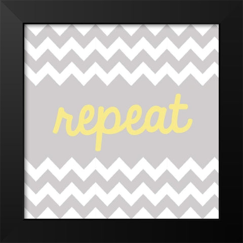 Repeat Black Modern Wood Framed Art Print by Hambly, Anna