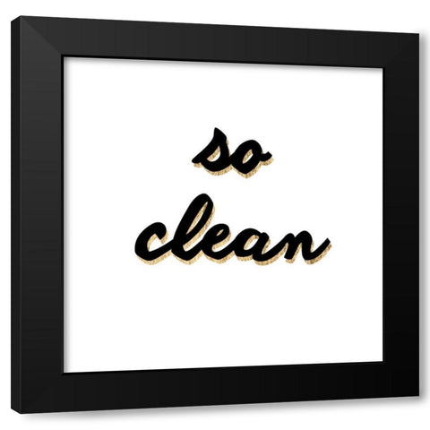 So Clean Black Modern Wood Framed Art Print with Double Matting by Hambly, Anna