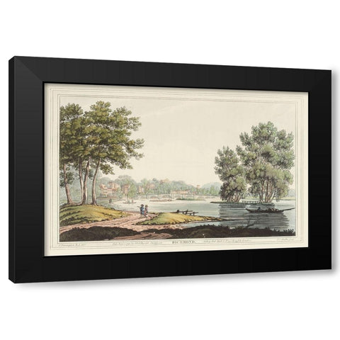 Richmond, England Black Modern Wood Framed Art Print with Double Matting by Stadler, Joseph
