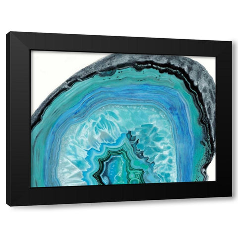 Agate Studies II Black Modern Wood Framed Art Print with Double Matting by McCavitt, Naomi