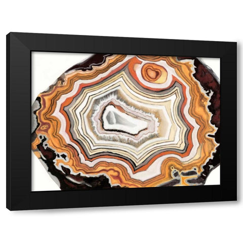 Agate Studies IV Black Modern Wood Framed Art Print by McCavitt, Naomi