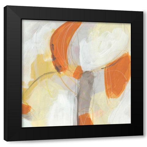 Ignite I Black Modern Wood Framed Art Print with Double Matting by Vess, June Erica