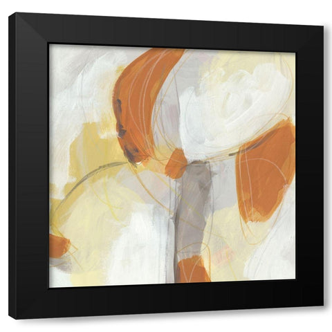 Ignite I Black Modern Wood Framed Art Print with Double Matting by Vess, June Erica
