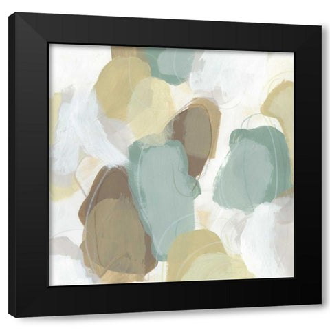 Subtle Synergy II Black Modern Wood Framed Art Print with Double Matting by Vess, June Erica