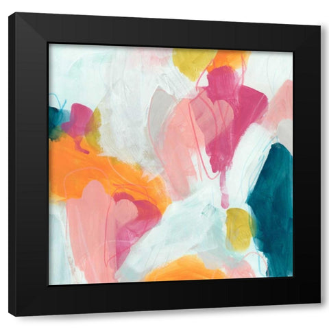 Synergetic I Black Modern Wood Framed Art Print with Double Matting by Vess, June Erica
