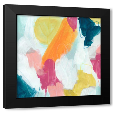 Synergetic IV Black Modern Wood Framed Art Print by Vess, June Erica