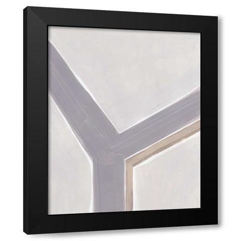 Neutral Impact I Black Modern Wood Framed Art Print by Vess, June Erica