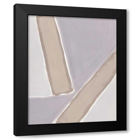 Neutral Impact II Black Modern Wood Framed Art Print by Vess, June Erica