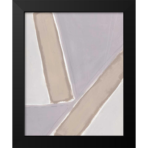 Neutral Impact II Black Modern Wood Framed Art Print by Vess, June Erica