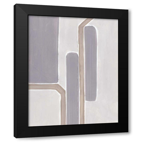 Neutral Impact IV Black Modern Wood Framed Art Print with Double Matting by Vess, June Erica