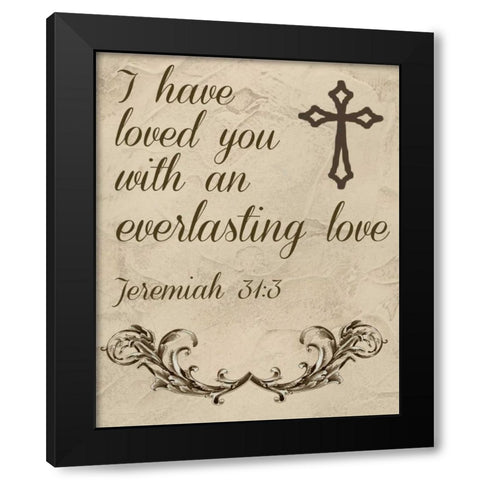 More Than Words I Black Modern Wood Framed Art Print by Studio W