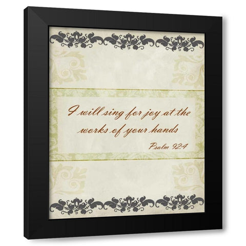 More Than Words VI Black Modern Wood Framed Art Print by Studio W